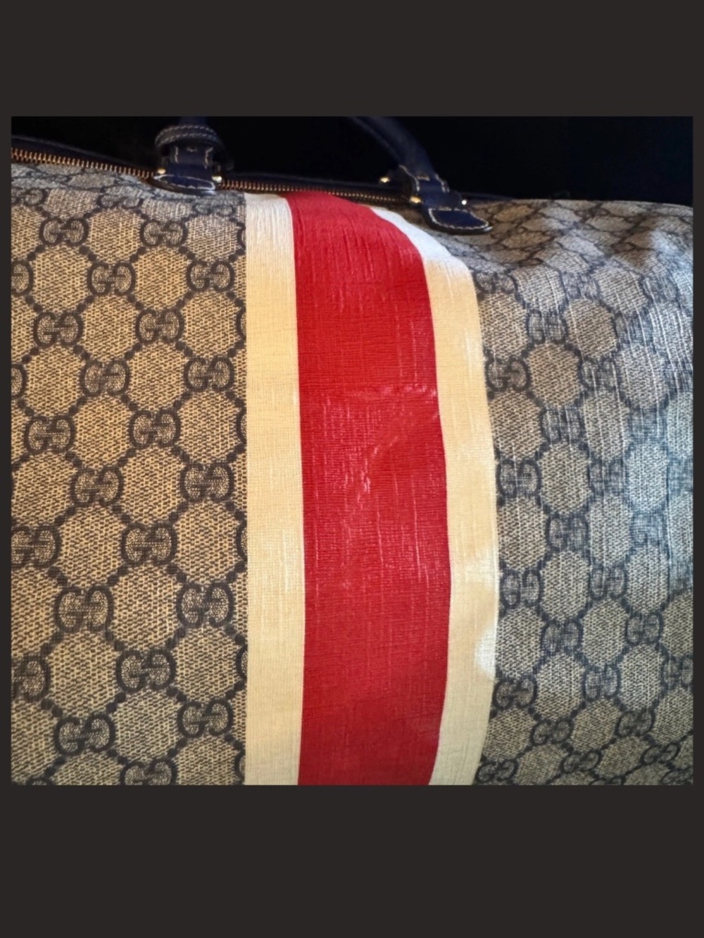 RARE Gucci Union Jack Boston Bag UK Flag 2009 Sloaney Bag London Exclusive - Picture 14 of 15